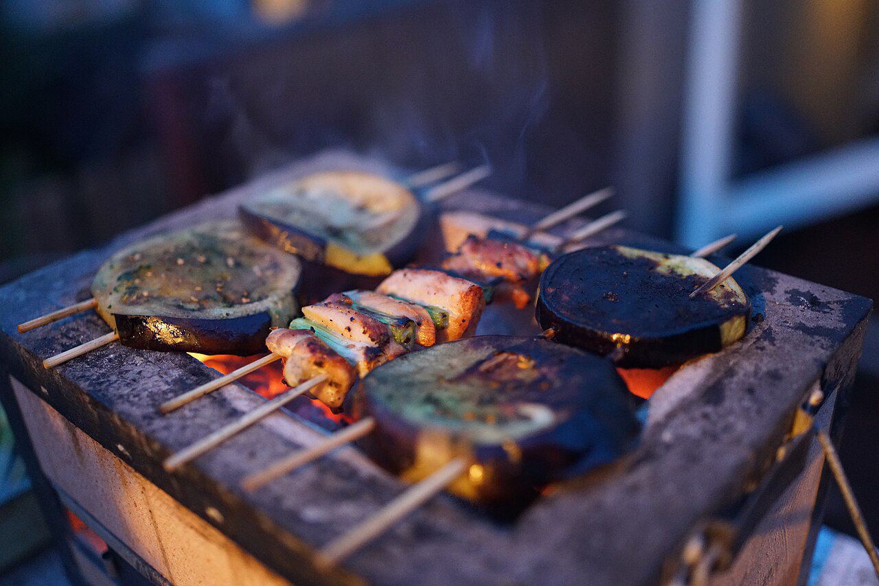 Gegrilde groenten op de BBQ